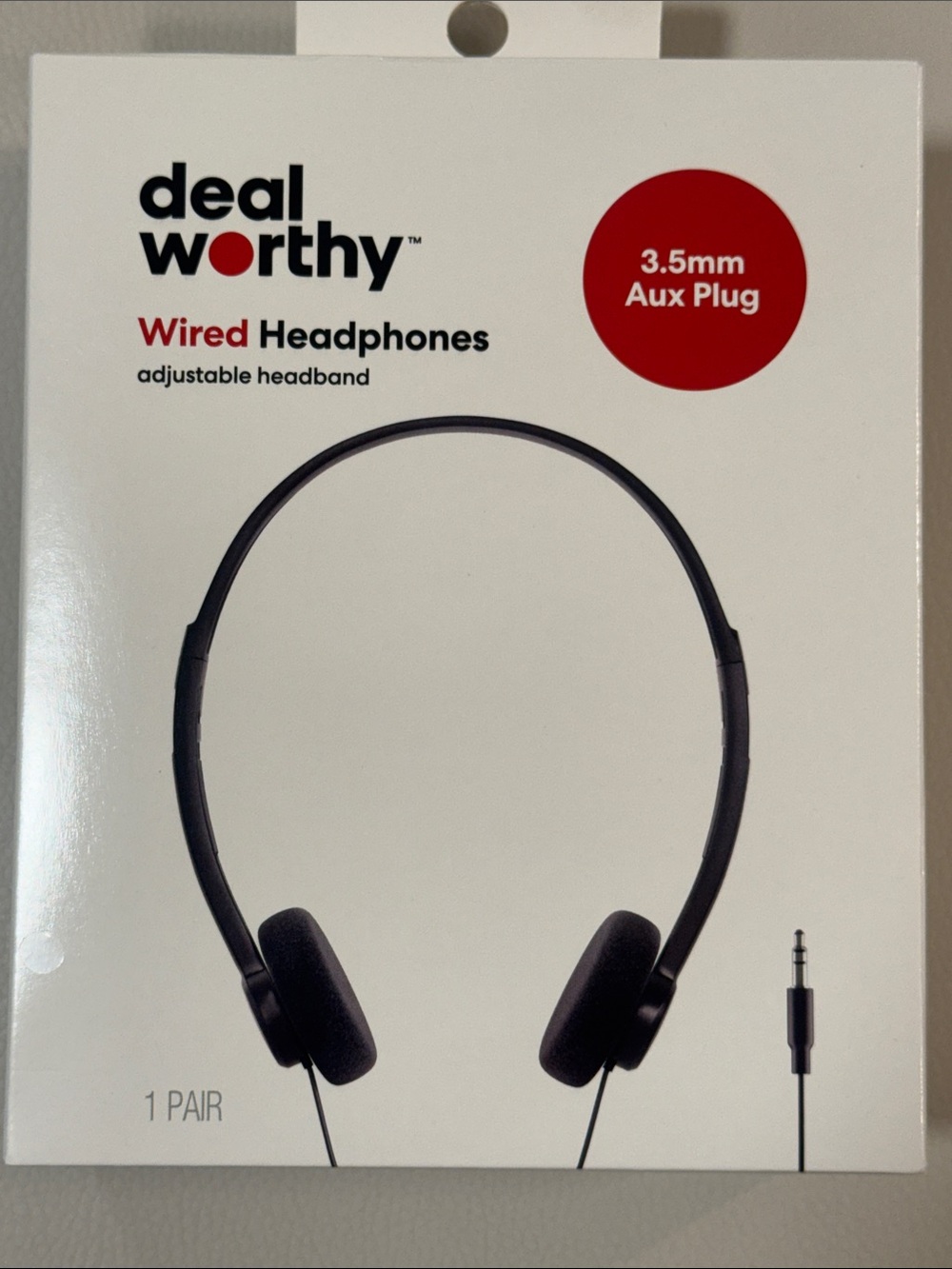 Dealworthy Wired Headphones - Black